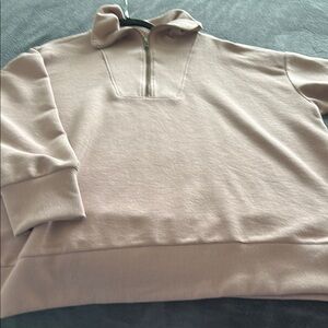 Maurices Tan Zip Up Sweater Soft Knit Casual